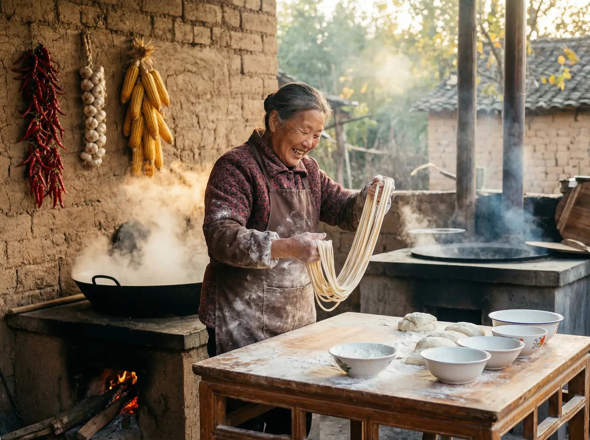 农家大嫂手擀面 - 67194在线观看福利院 乡村美食